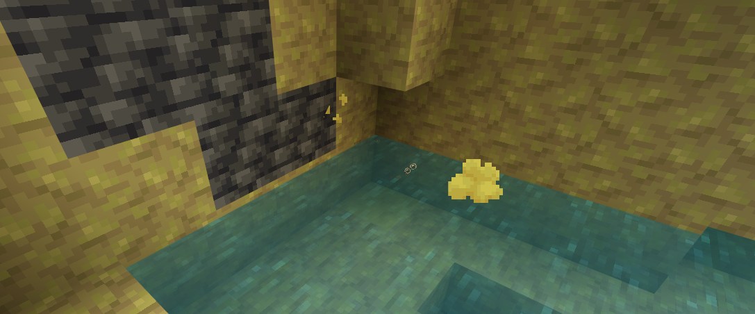 マイクラの硫黄泉(硫黄の洞窟の目印)
