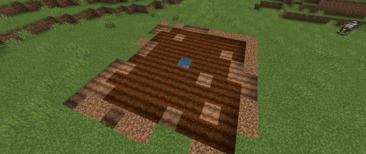 マイクラの畑の水が届く範囲