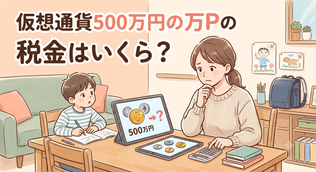 仮想通貨500万円の税金はいくら