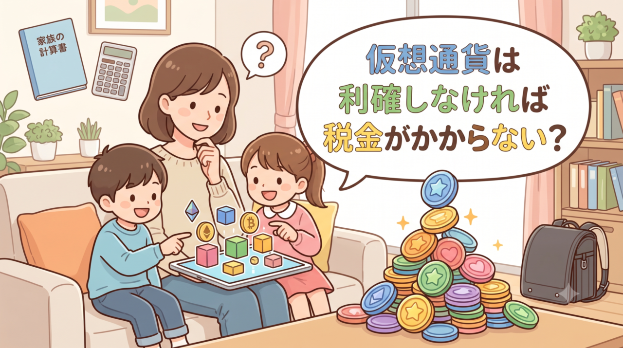 仮想通貨は利確しなければ税金がかからない?