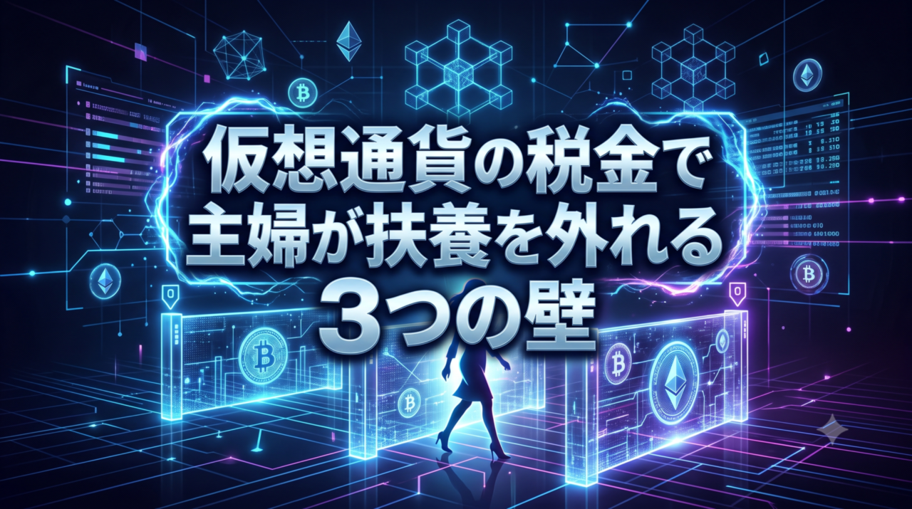 仮想通貨の税金で主婦が扶養を外れる3つの壁