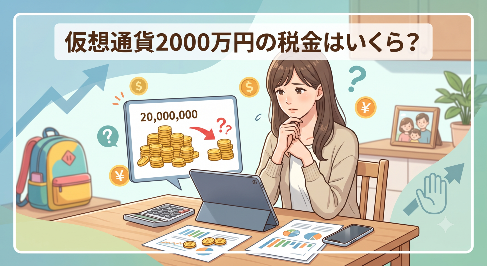 仮想通貨2000万円の税金はいくら