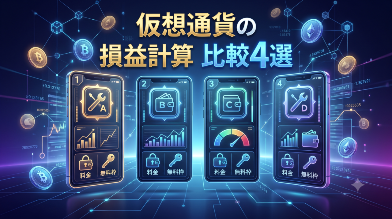 仮想通貨の損益計算ツール比較
